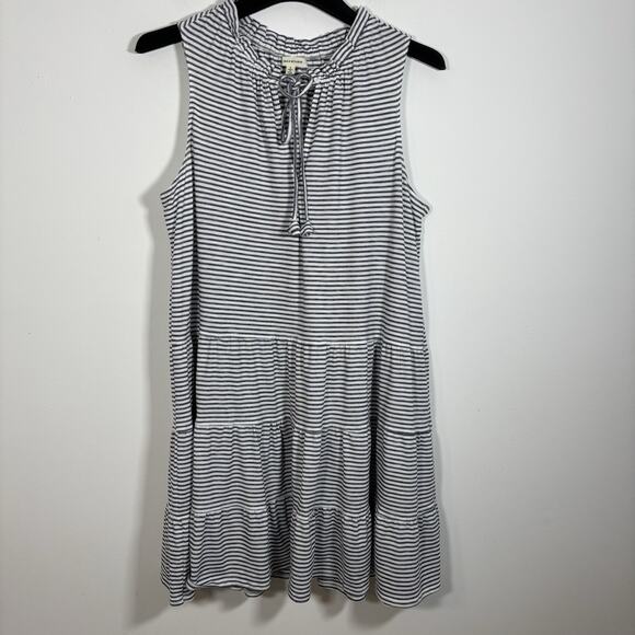 Max Studio Tiered Sleeveless Striped Dress Large Sundress A Line Fit & Flare - Picture 6 of 6